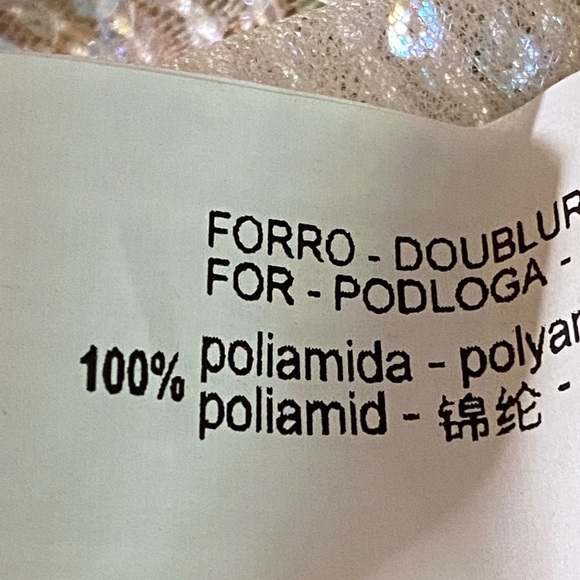 NWT. Zara Cream/Pink Sequinned Crop Top. Size M. - Picture 12 of 13